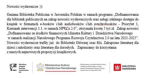 Read more about the article Zakup nowości :))